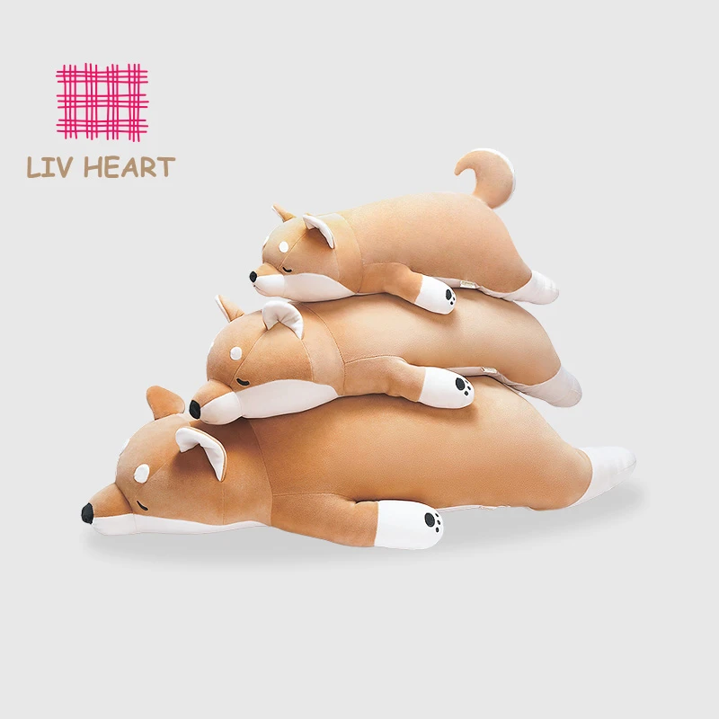LIV HEART呼噜学院 加大号柴犬弹力超柔抱枕玩偶毛绒玩具公仔礼物