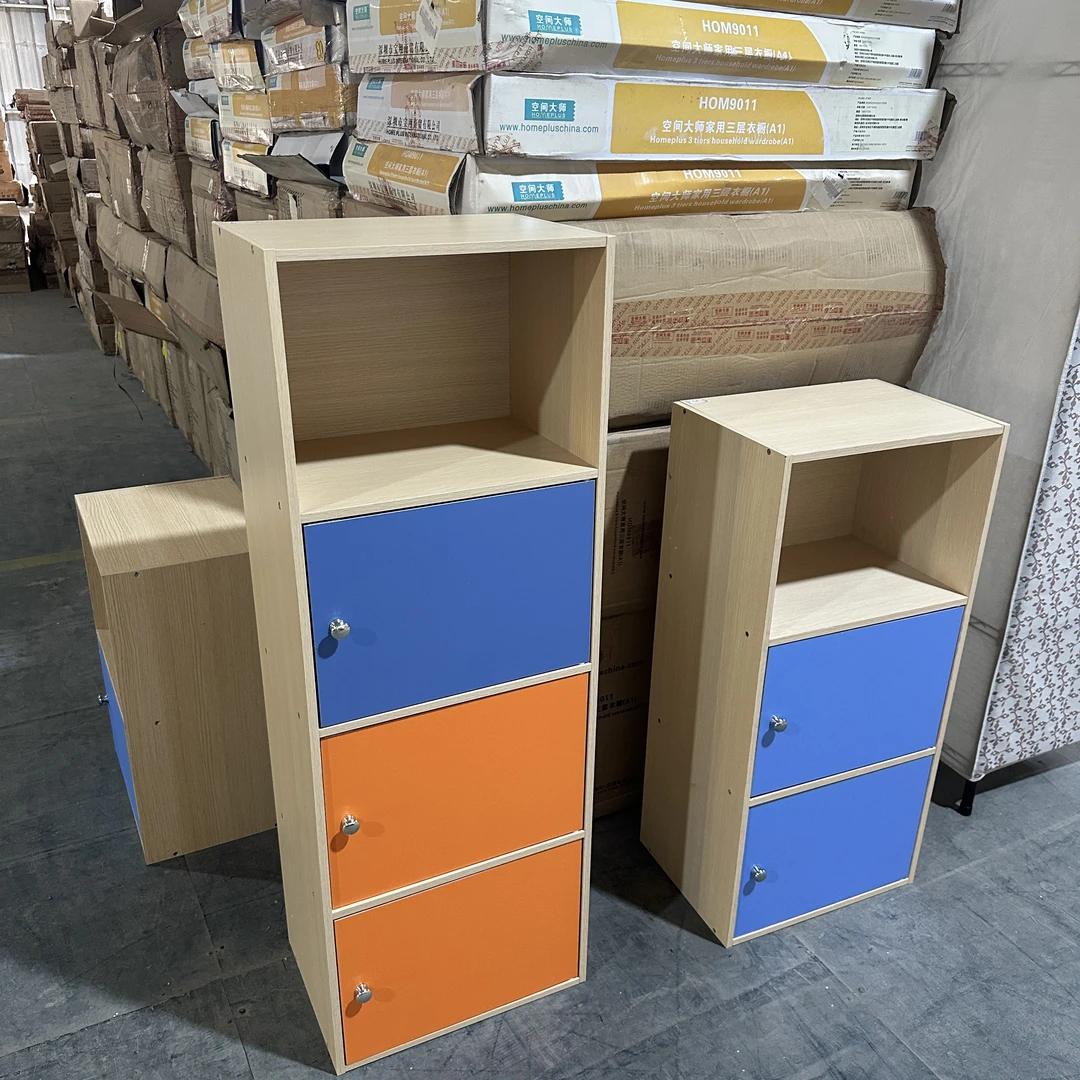 DS-四格斗柜落地式置物单开门格子客厅家用简约（029-BZ4212DCH）