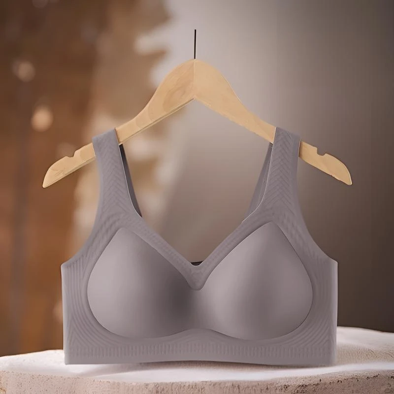 无痕背心式内衣果冻条软支撑文胸小胸聚拢显大舒适透气无钢圈胸罩