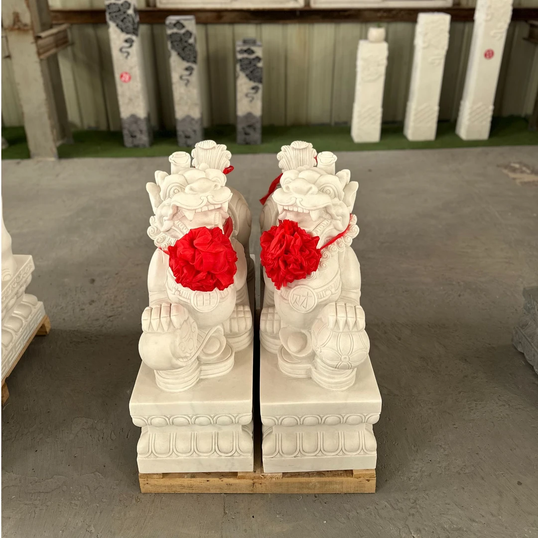 石雕貔貅一对天然汉白玉青石家用酒店公司门口招米庭院摆件定金拍