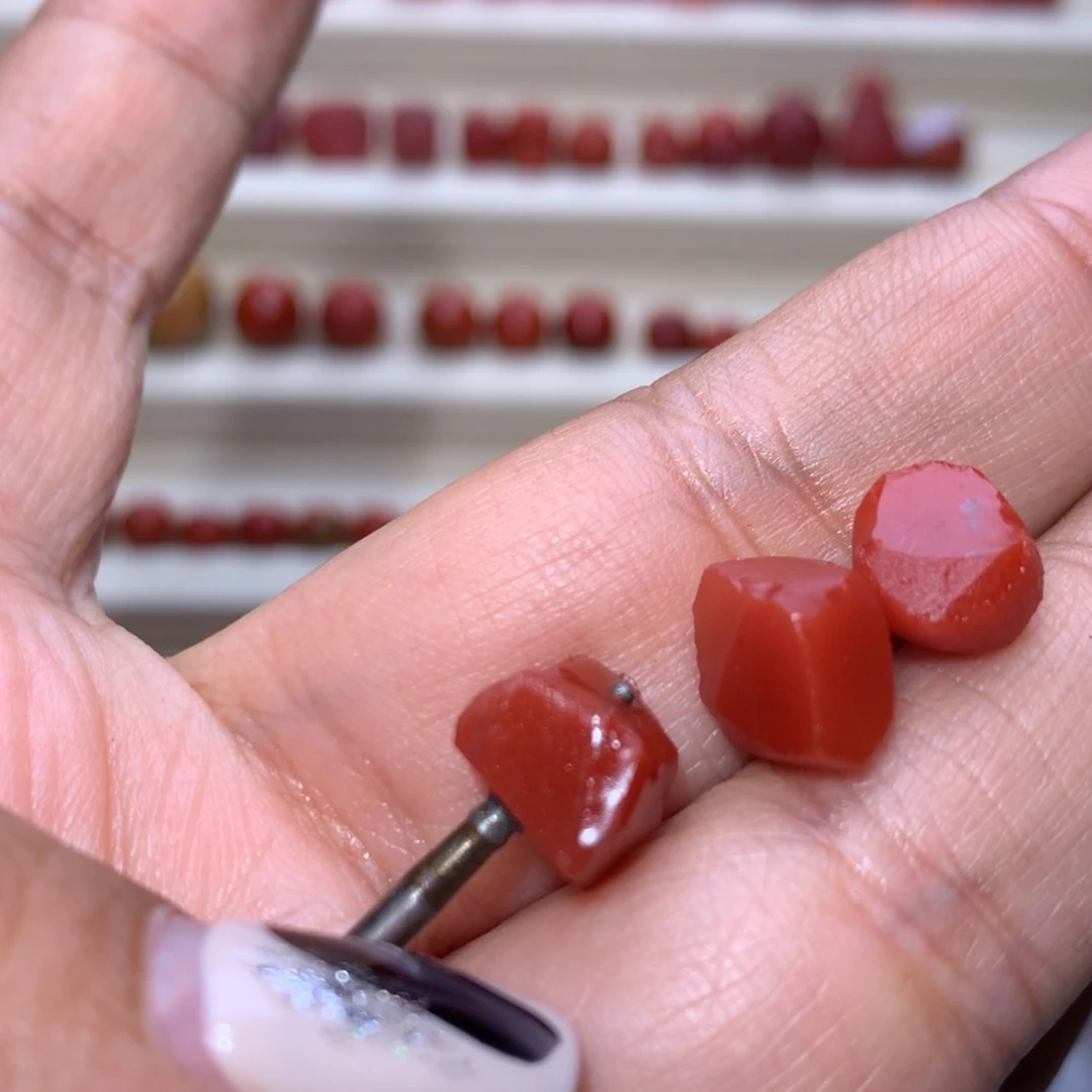 【闪购商品】南红玛瑙7×6直切未镶嵌大****n微微纹