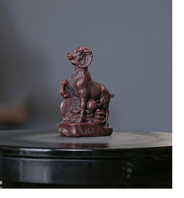 宜兴原矿高端紫砂茶宠摆件-羊