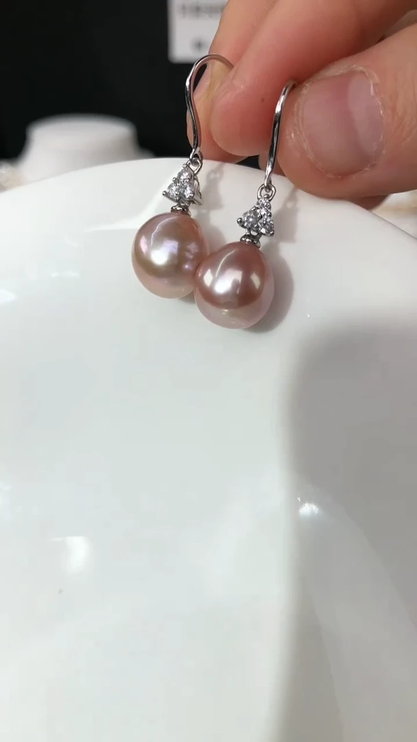 【闪购商品】淡水珍珠耳饰银S925镶嵌2030