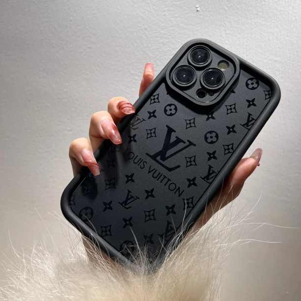 大牌金刚磨砂老花苹果15ProMax手机壳高档11奢华轻薄iPhone14软套