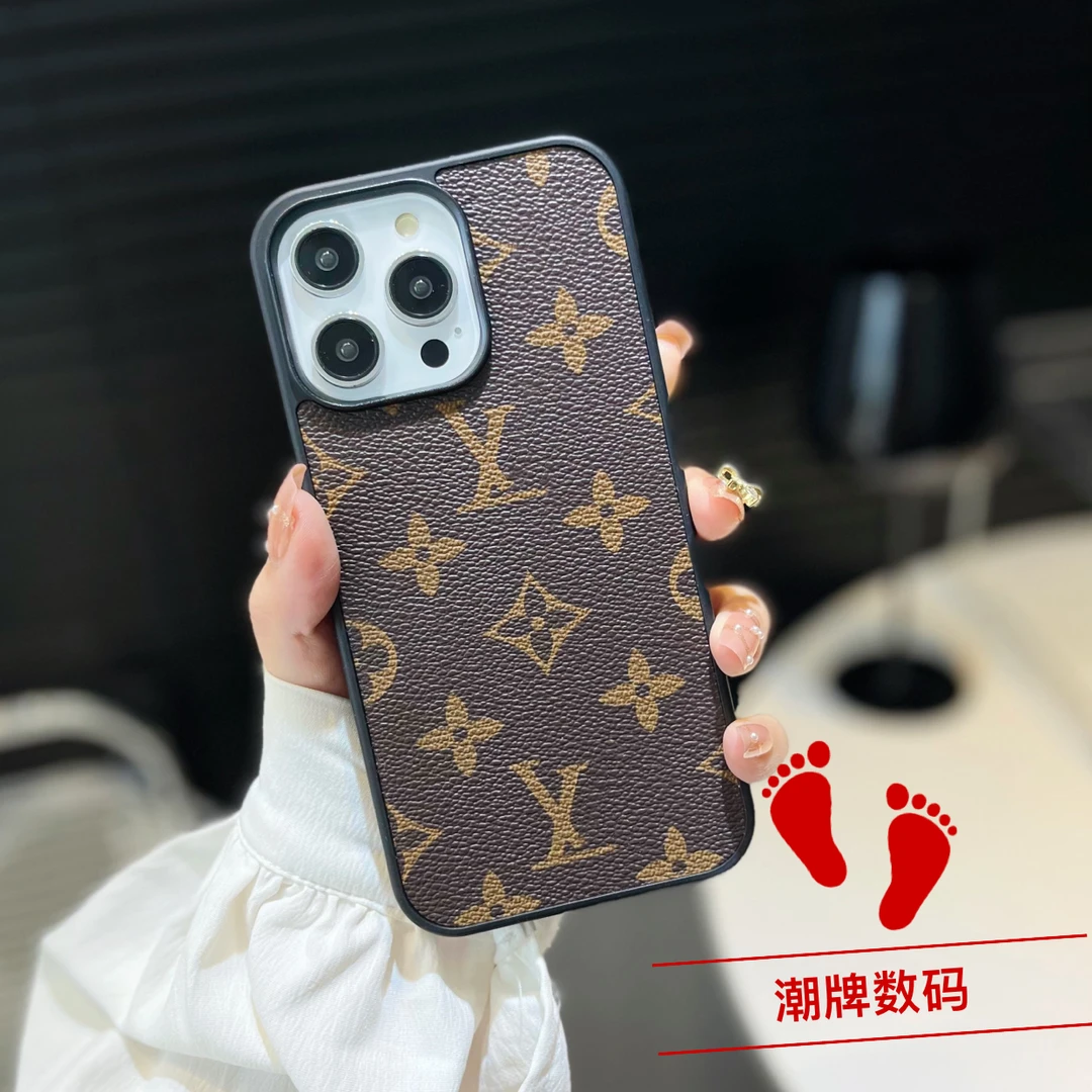 高档奢华皮质荔枝纹苹果13ProMax手机壳XS防摔11创意iPhone14软套
