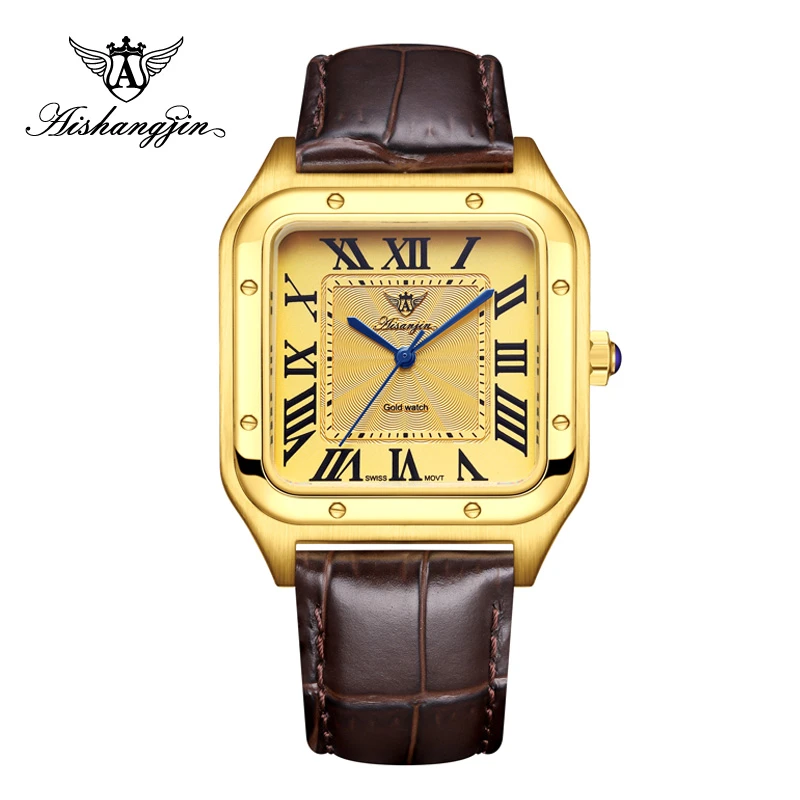 { 山度士}足金黄金制品，男女对表轻奢高端腕表8331