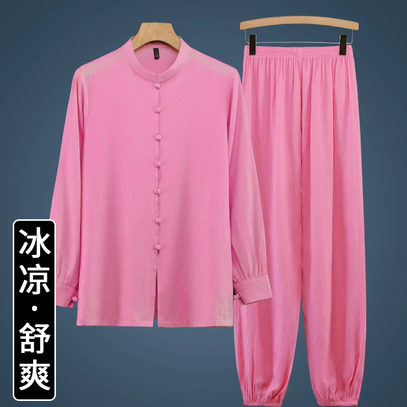 夏季薄款高档太极服女款太极拳服装女短袖八段锦练功服衣服女装