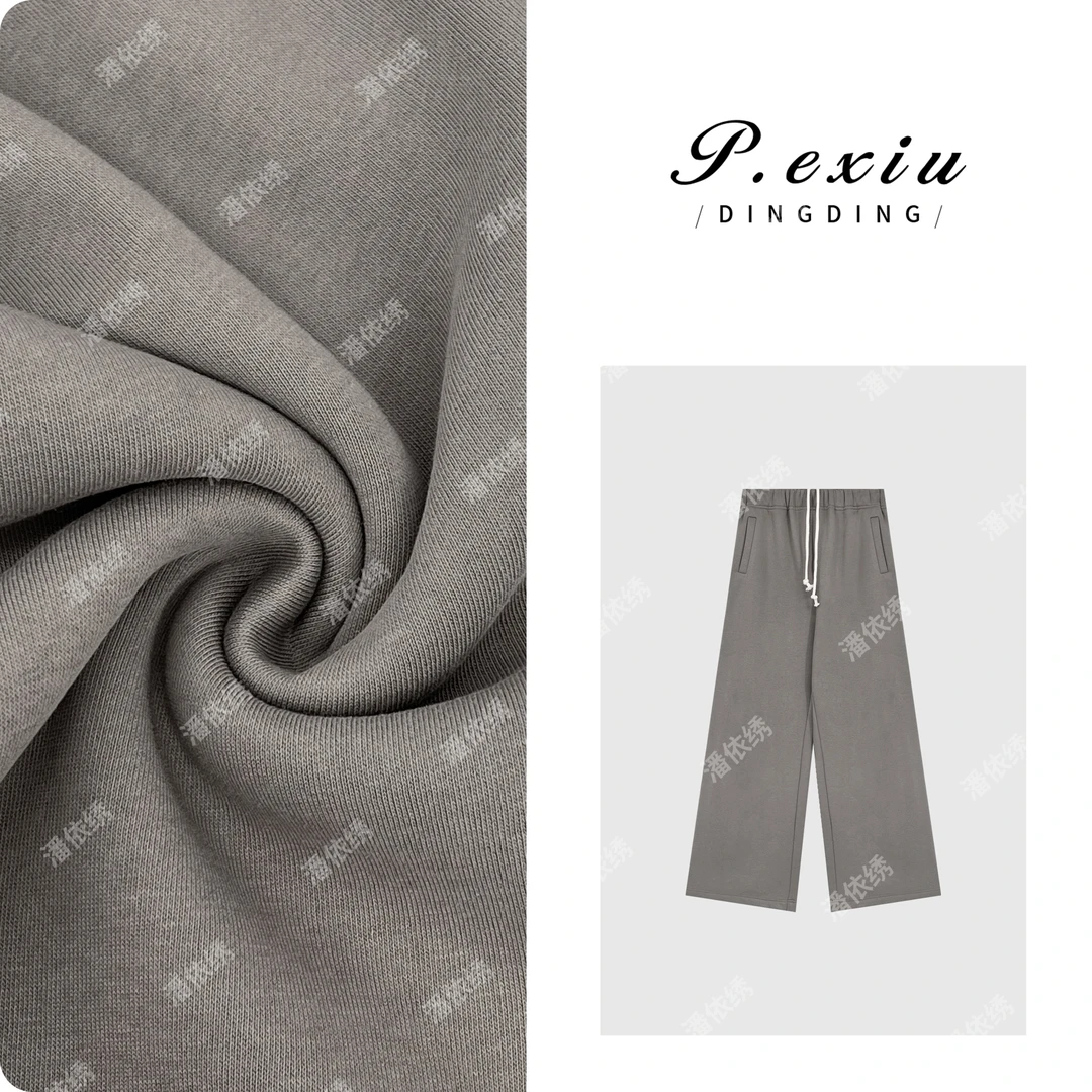 PanYiXiu/潘依绣加厚磨绒侧条纹保暖舒适抽绳休闲裤 W-62616