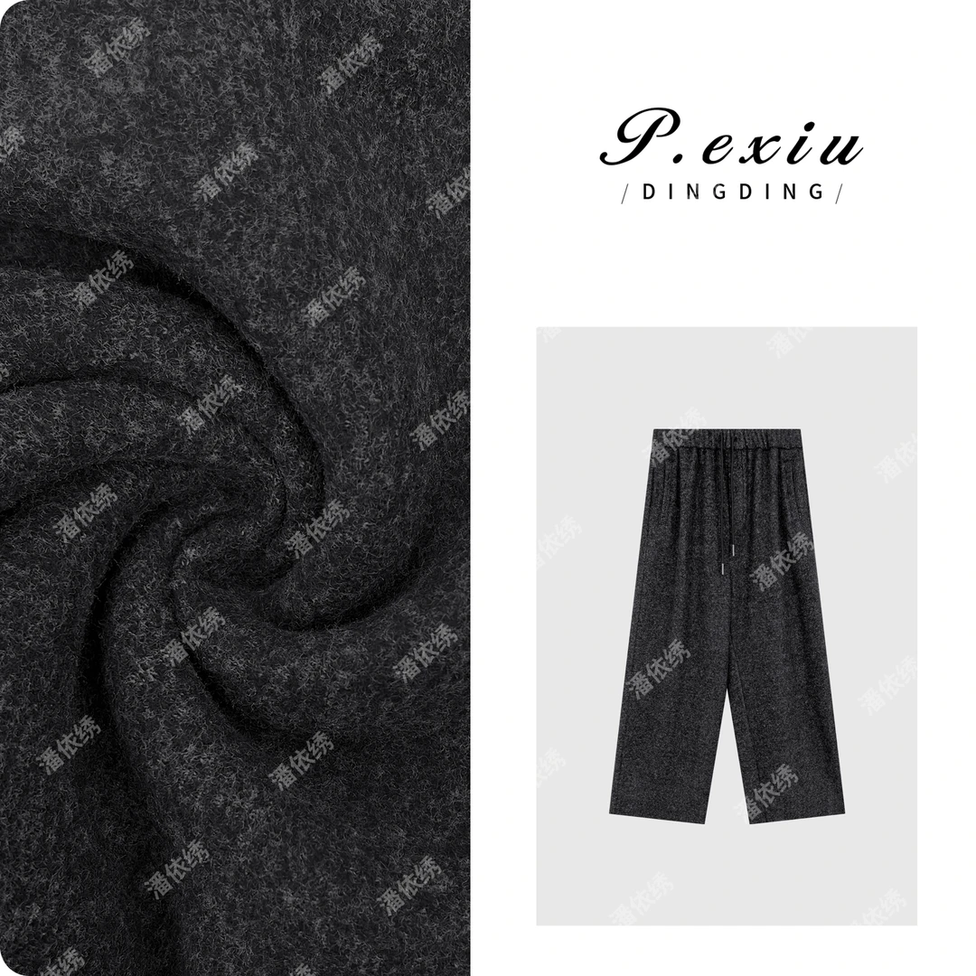 冬季加厚抓绒简约风百搭抽绳休闲裤 W-62607