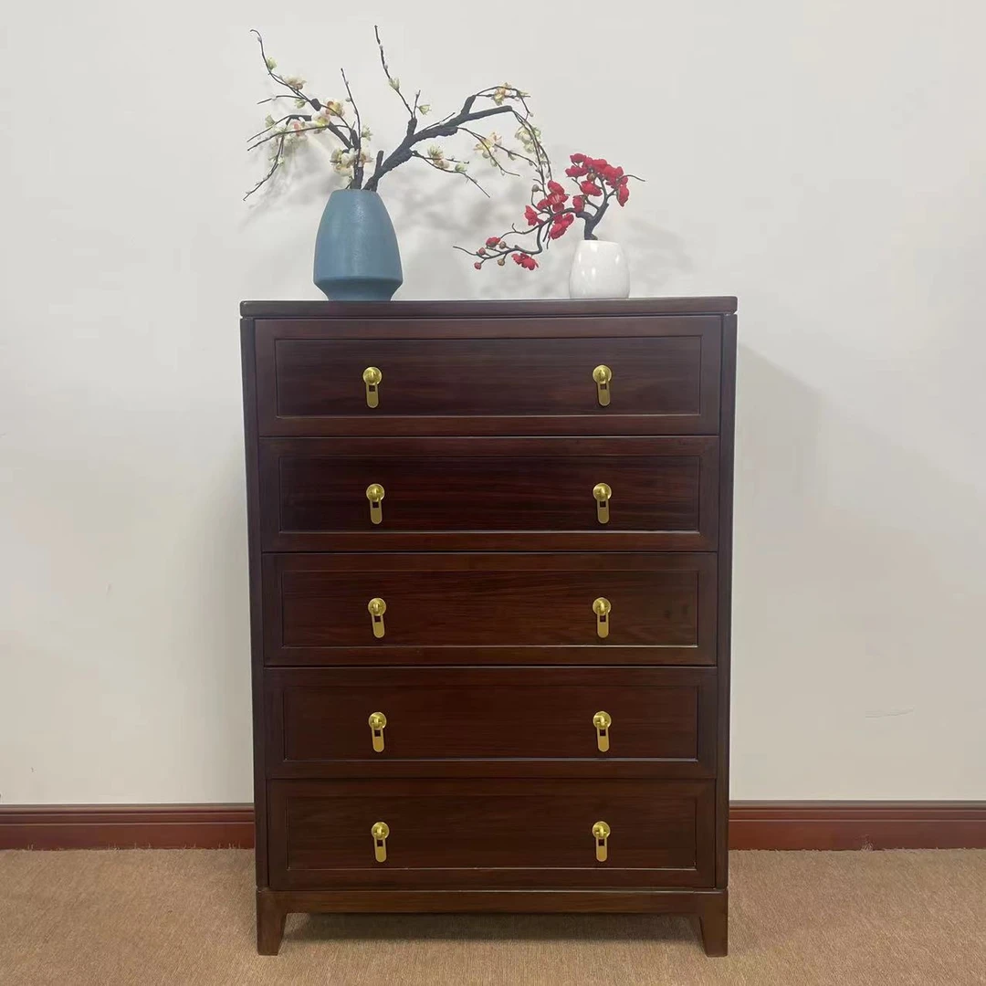 中式古典榫卯储物柜五斗柜收纳柜