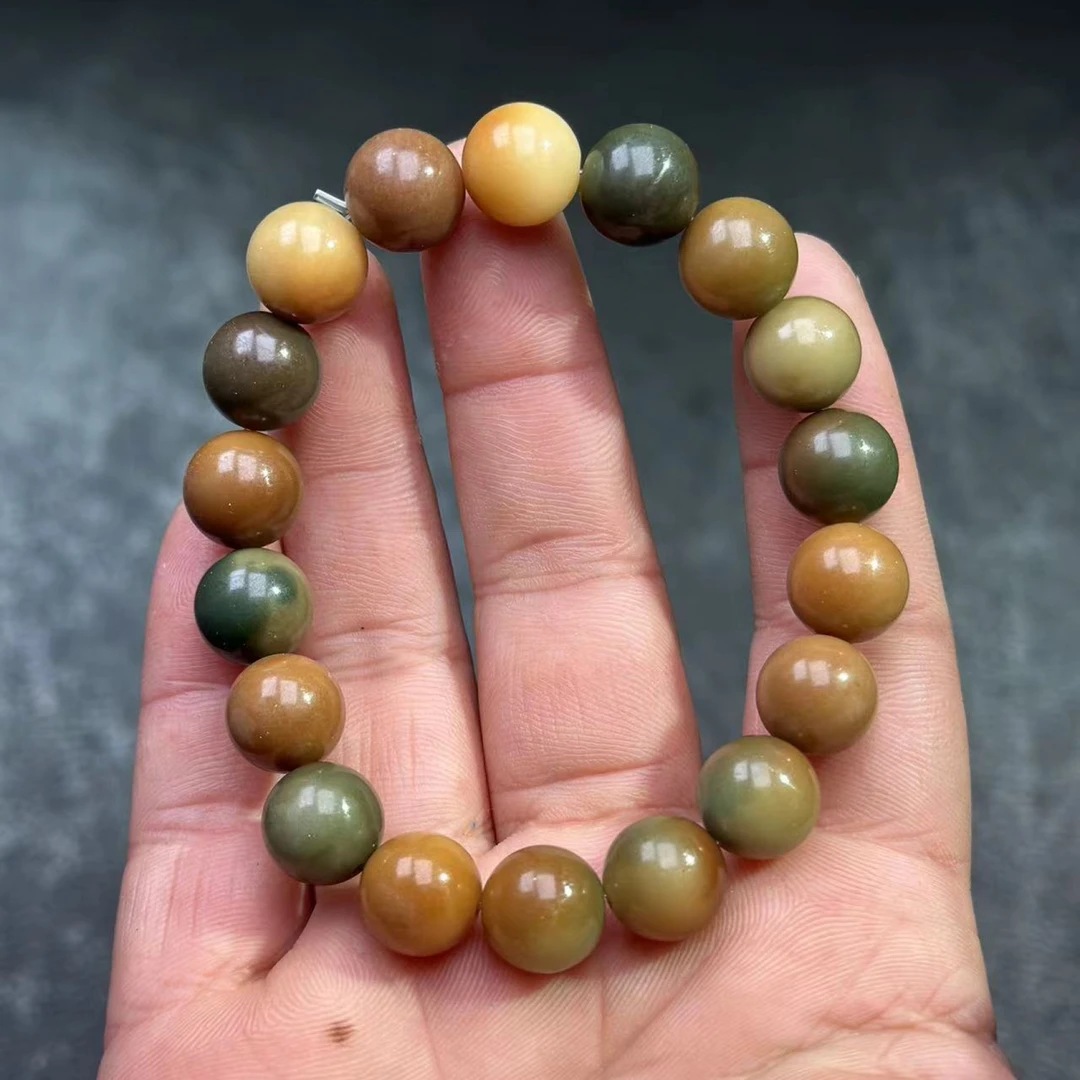 B58敦煌菩提玉化五彩单圈卡1.2加+手串