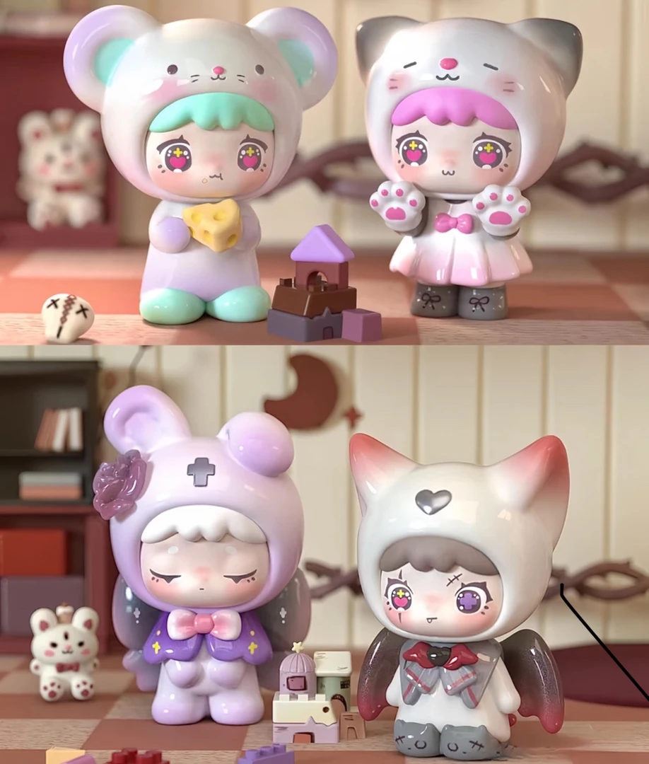 【拆袋踩后俩位】小花卷豆豆兔系列迷你萌粒潮玩盲盒【不支持退换】