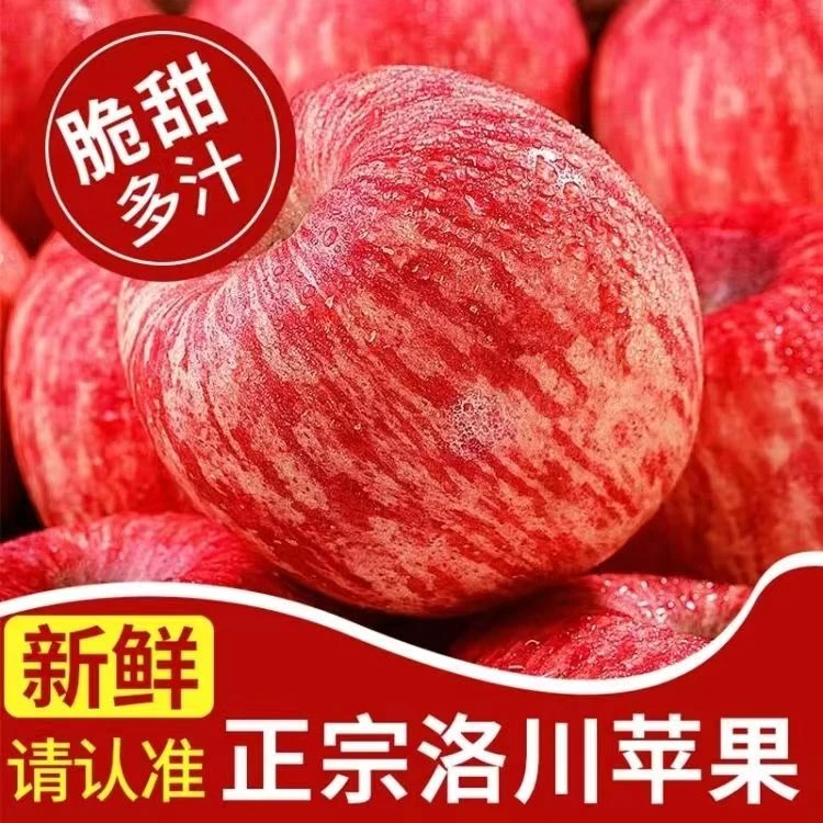 【现货现发】陕西延安洛川红富士脆甜多汁新鲜3斤箱装产地直发