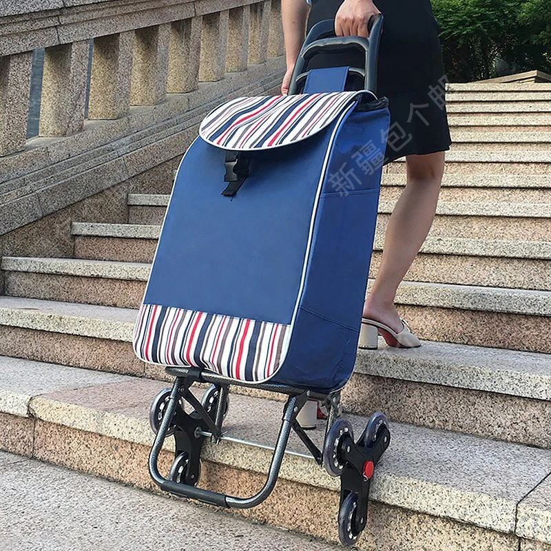 【新疆包邮】买菜车小拉车行李拉车折叠拖车拉杆小推车爬楼购物车