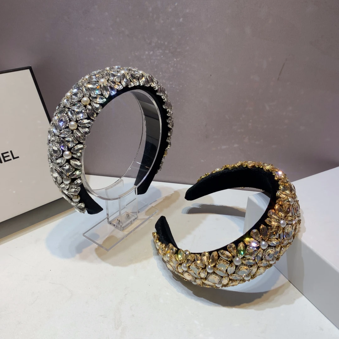 新款欧美风重工发箍高颅顶奢华发饰巴洛克奢华时尚头箍洗脸头饰女