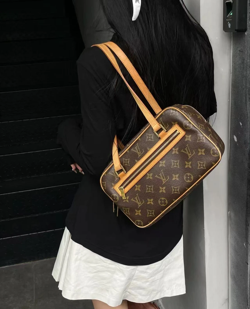 95新 LouisVuitton/路易威登 lv/开口笑手提换配皮 98新/优品