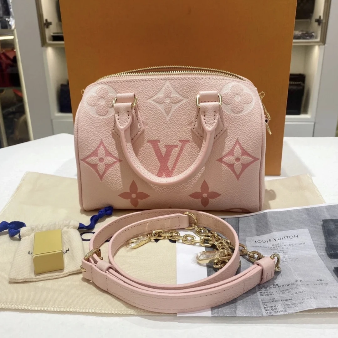 99新 LouisVuitton/路易威登 speedy20粉色夏日限定/无公价/甄选