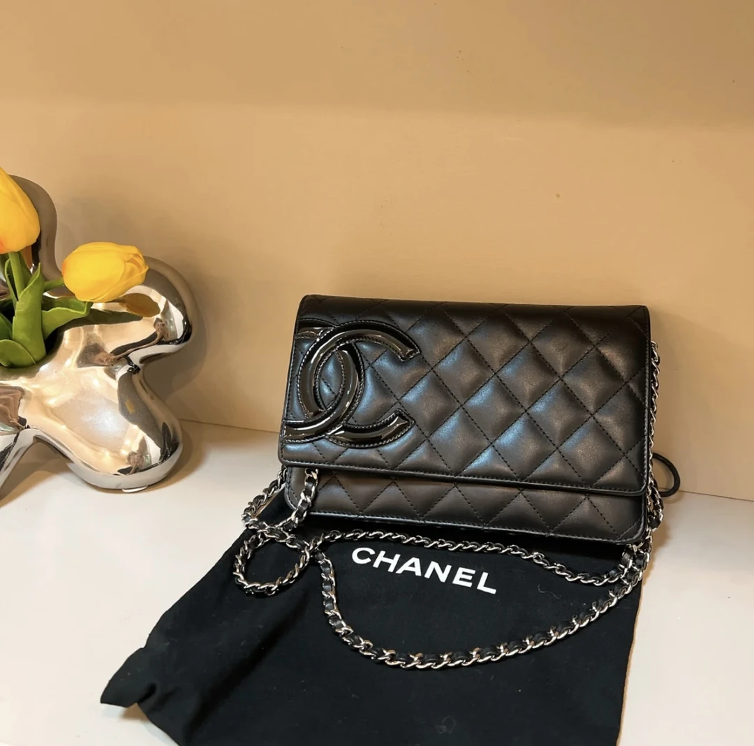 95新 Chanel/香奈儿 98新/康鹏woc黑色 单肩斜挎包/优品