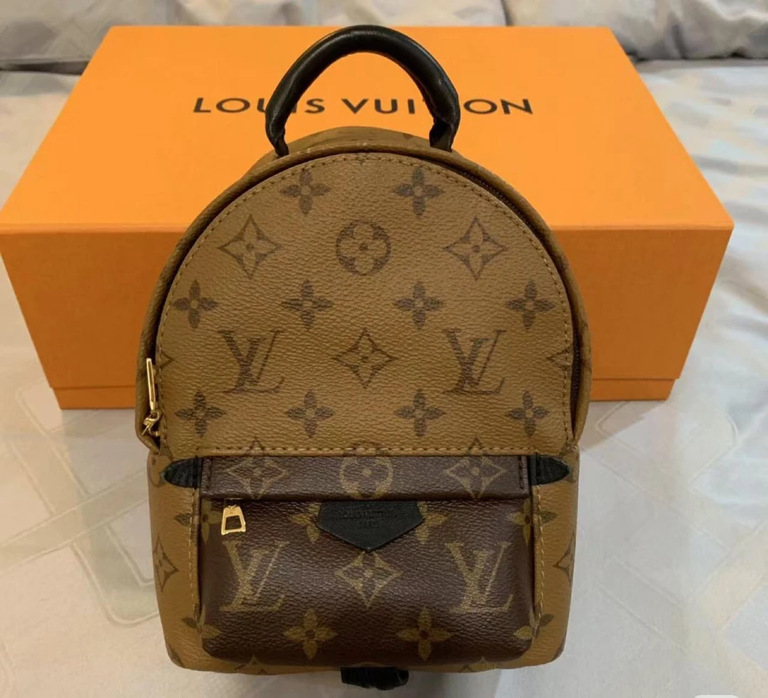 95新 LouisVuitton/路易威登 lv小书包焦糖拼色/无公价/严选