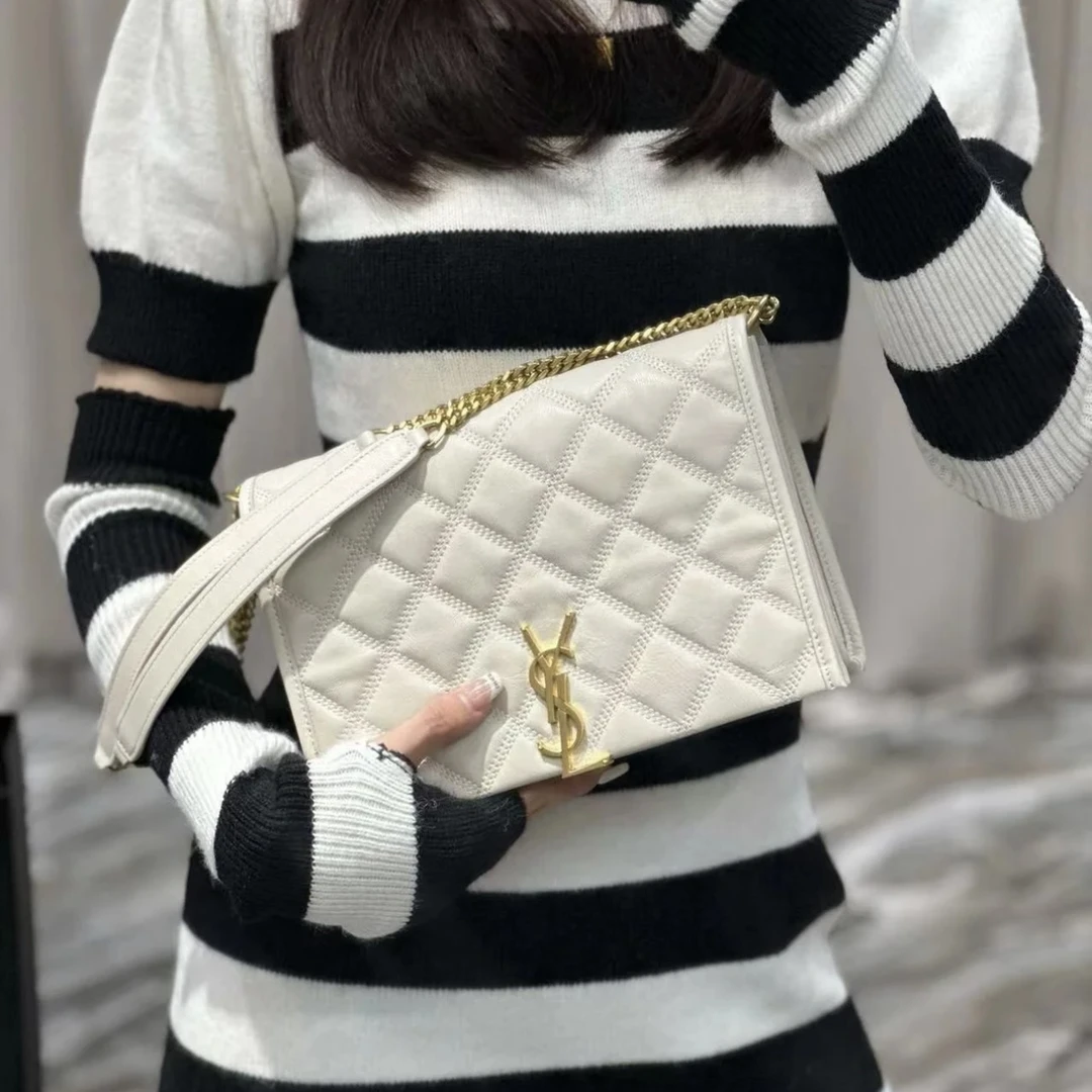 95新 YSL/圣罗兰 98新/ysl becky 白金包/甄选