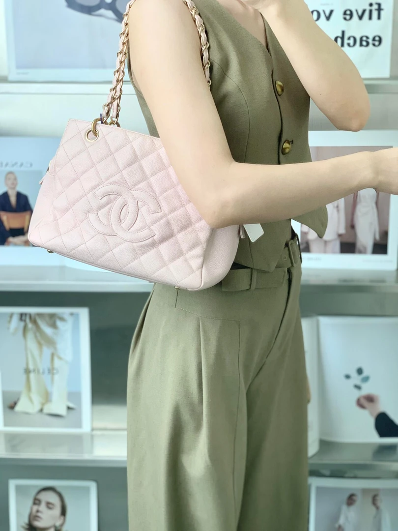 95新 Chanel/香奈儿 98新/chanel ppt粉色 单肩包/无公价/严选