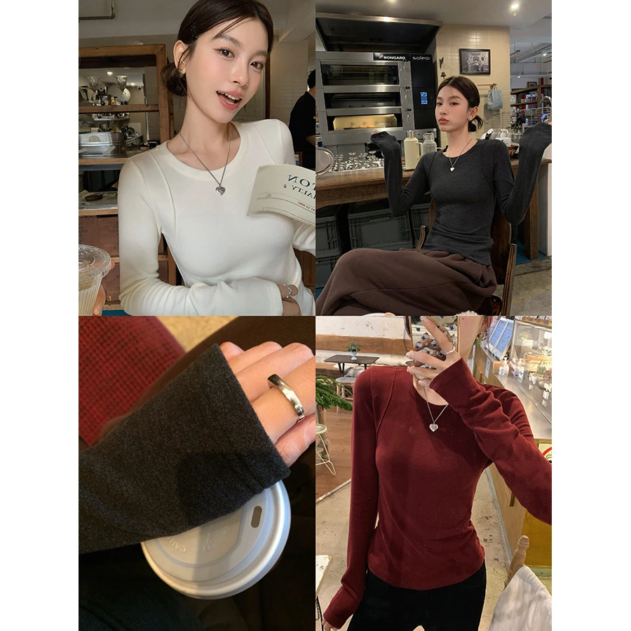 张贝贝 暖姜纤维 植物抑菌 自发热速暖修身打底