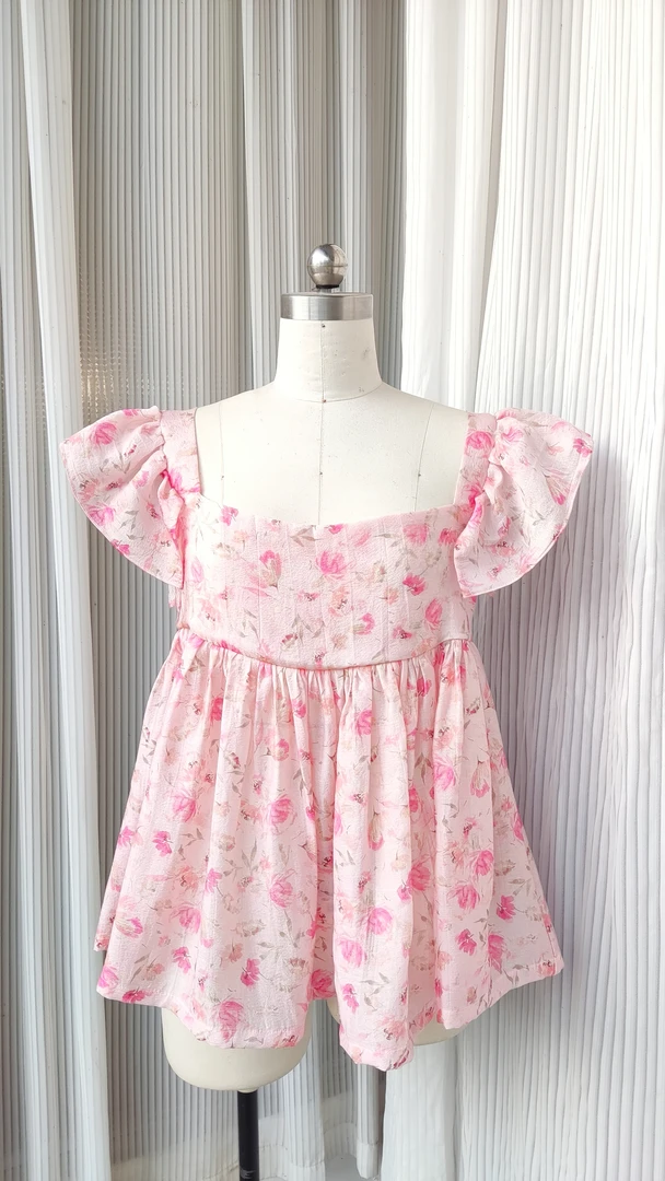 短袖夏装碎花时尚新款上衣