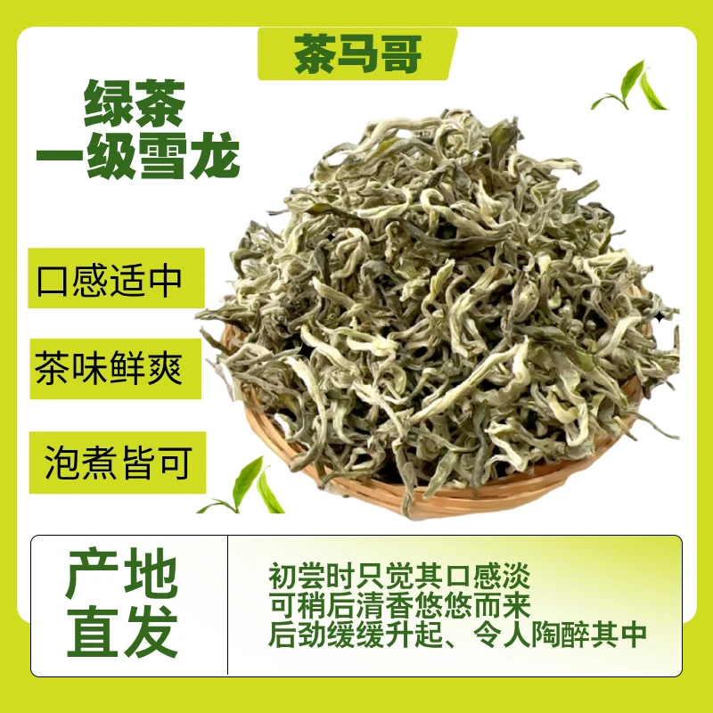 绿茶《一级雪龙》鲜香、泡茶、煮茶、盖碗茶