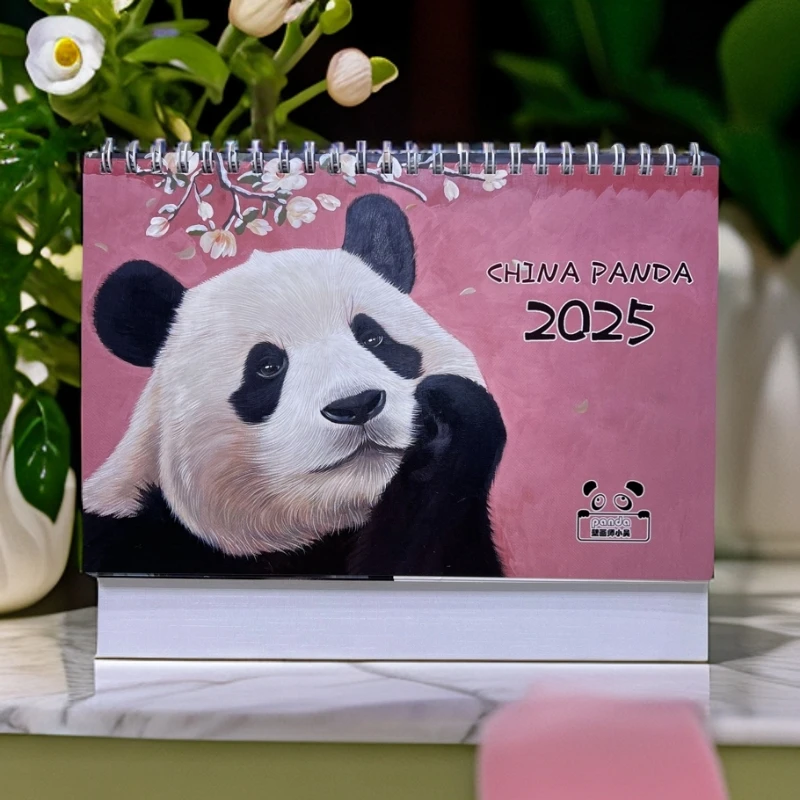 台历创意熊猫台历手绘熊猫图片台历