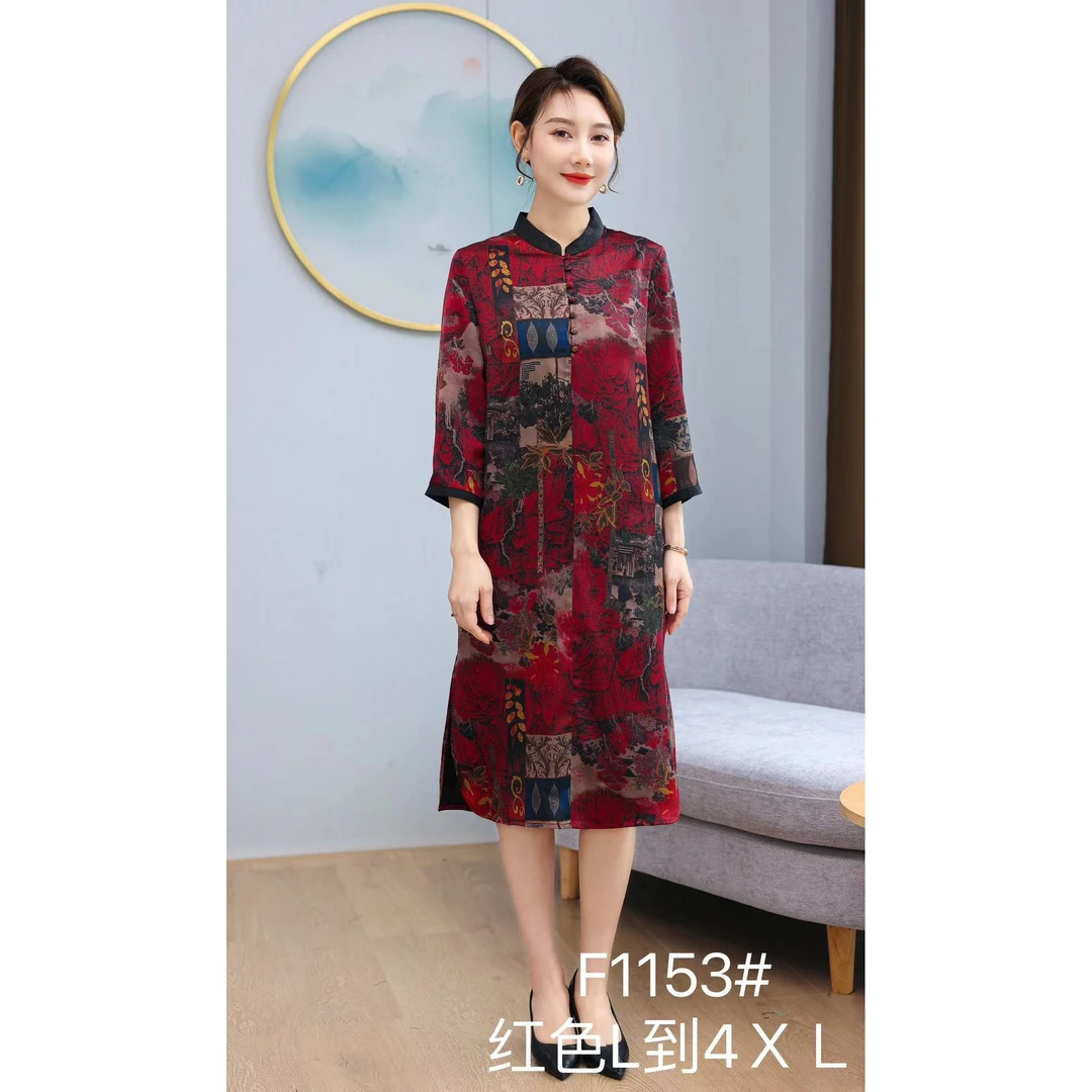 F1153-3新款舒适印花连衣裙