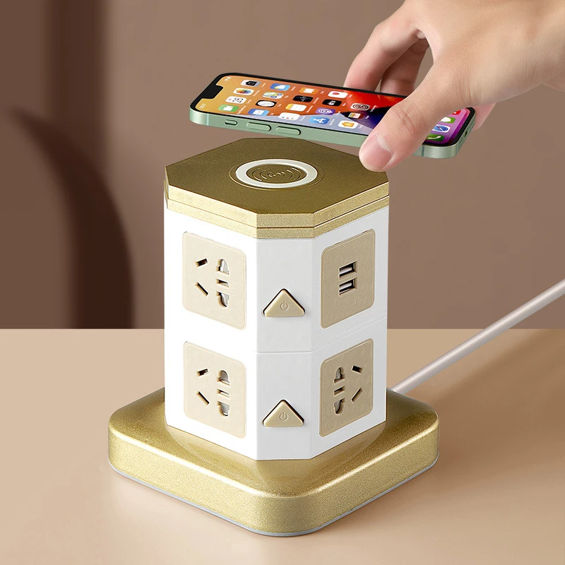适用公牛智能无线充电立体插座多功能usb插排手机支架一体桌面办