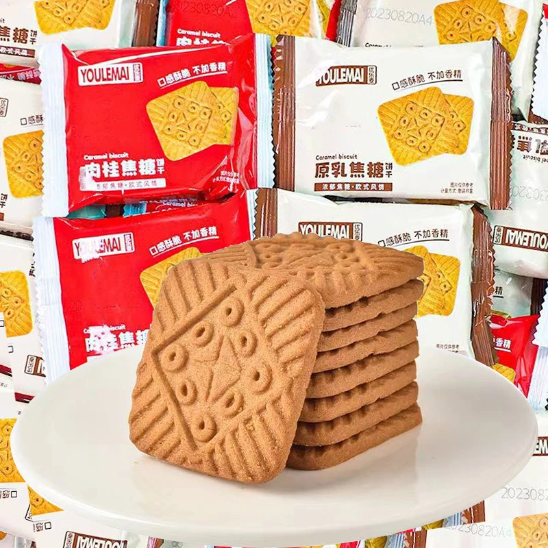 优乐麦焦糖饼干比利时风味蛋糕装饰焦糖味整箱酥脆零食单独小包装