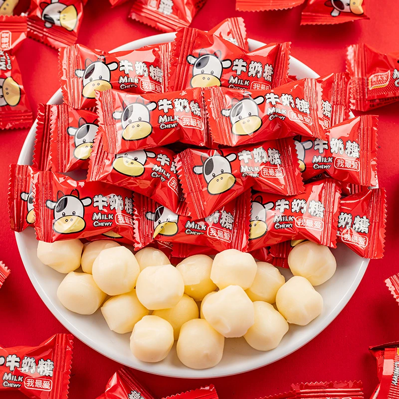 牛奶糖结婚庆喜糖果礼物小包散称前台招待糖儿童解馋休闲湖南零食