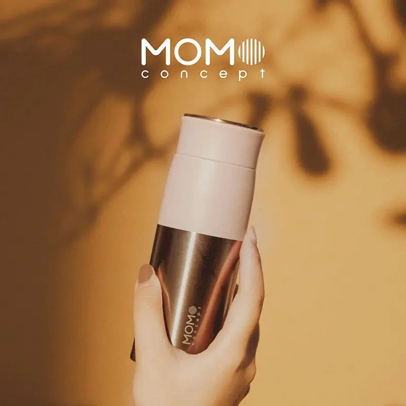 MOMO咖啡保温杯女生高颜值便携随行316不锈钢保冷车载