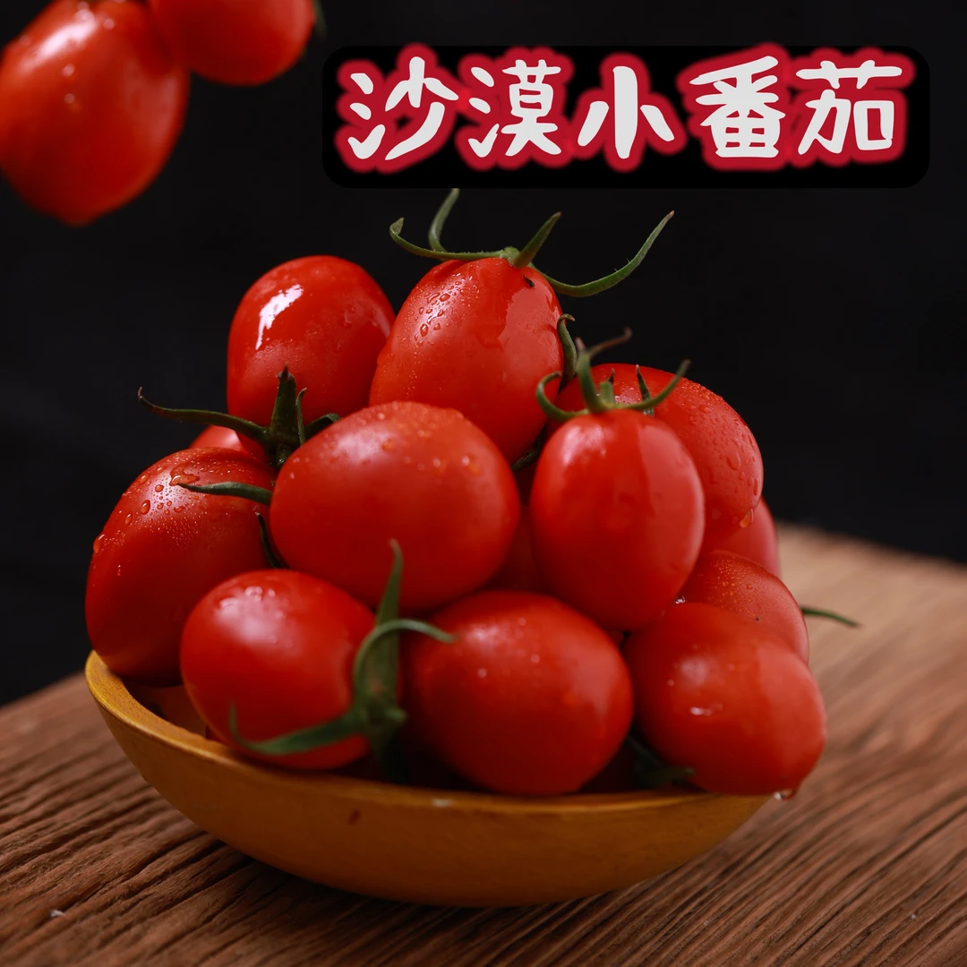 新疆沙漠露天种植小番茄新鲜蔬菜番茄现摘产地直发3斤起