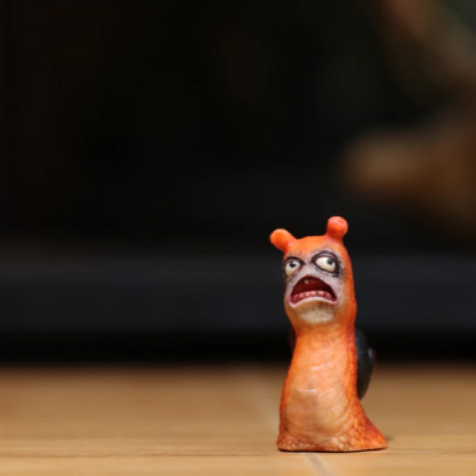 蜗牛 鹿角雕刻 方颜作品 纯手工 配色挂件