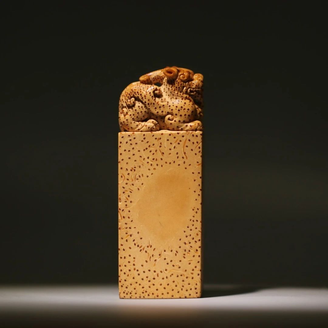 貔貅长印 老竹根 纯手工 方颜原创 手把件 挂件