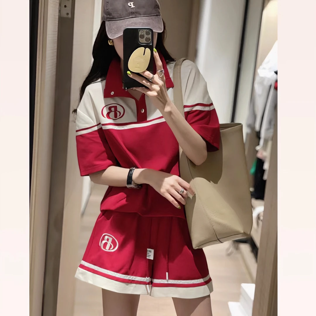 直播特J/减龄套装 运动时尚休闲宽松百搭短裤