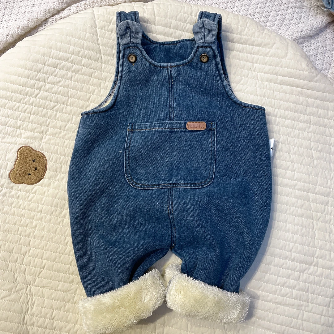 【软软加绒背带裤】婴儿童连体背带裤子衣服宝宝秋装秋季洋气小童