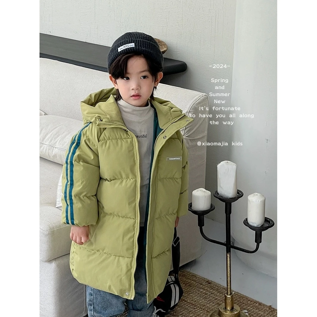 【反季福利】儿童冬季中长款棉服【Q-3028】加厚保暖棉衣男女童
