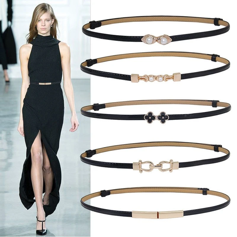 【非凡福利】装饰连衣裙简约时尚百搭配裙子毛衣韩版小皮带女韩国