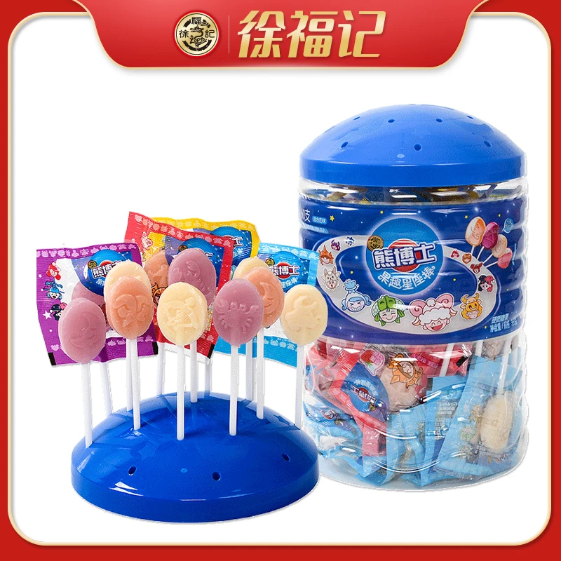 徐福记棒棒糖熊博士星座棒360g/罐（约60支）精品奶味优质儿童零食