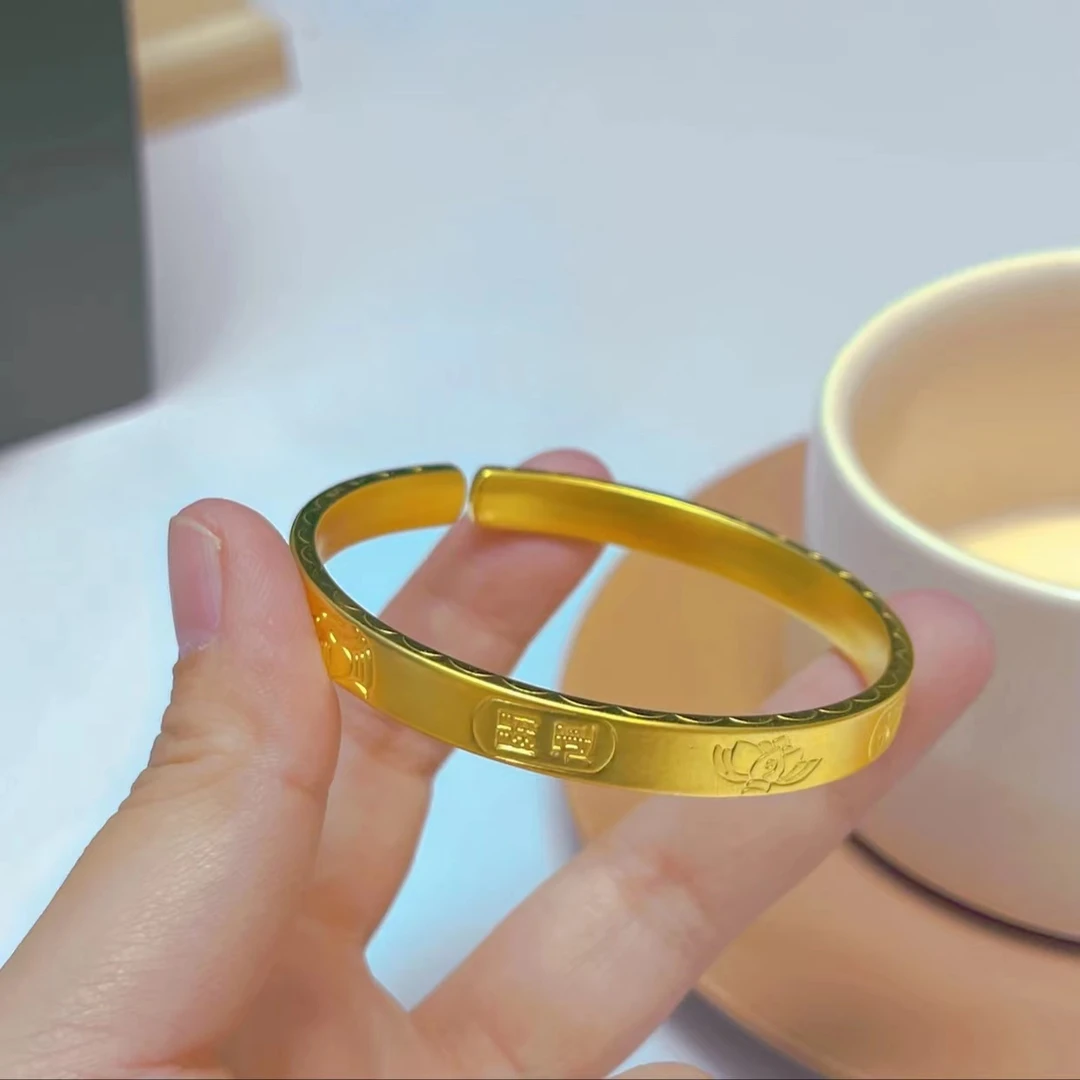 铜合金手镯 铜合金手镯《6N开口吉言》手镯