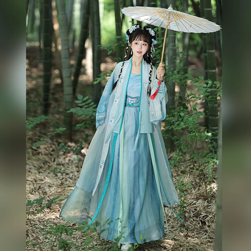 芳菲苑原创汉服女款粉黛宋制全套秋季新款中国风日常晕染仙气春夏