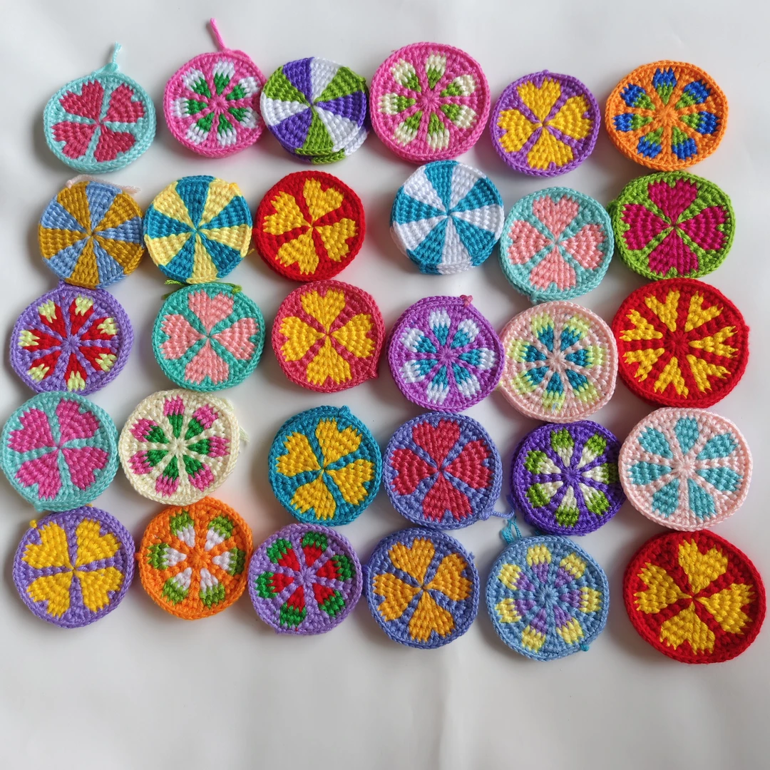 幸幸钩织毛线拖鞋后跟垫