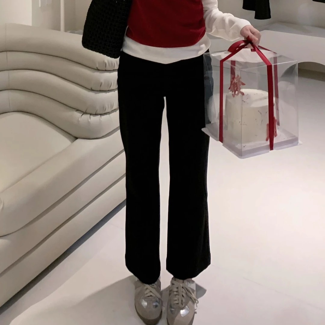 漫姐的店【出挑裤】四面弹~显瘦牛仔阔腿裤女宽松复古直筒牛仔裤