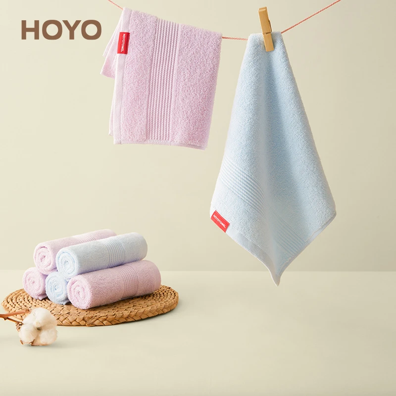 日本HOYO纯棉抗菌方巾新生婴儿宝宝洗澡儿童洗脸吸水小毛巾家用