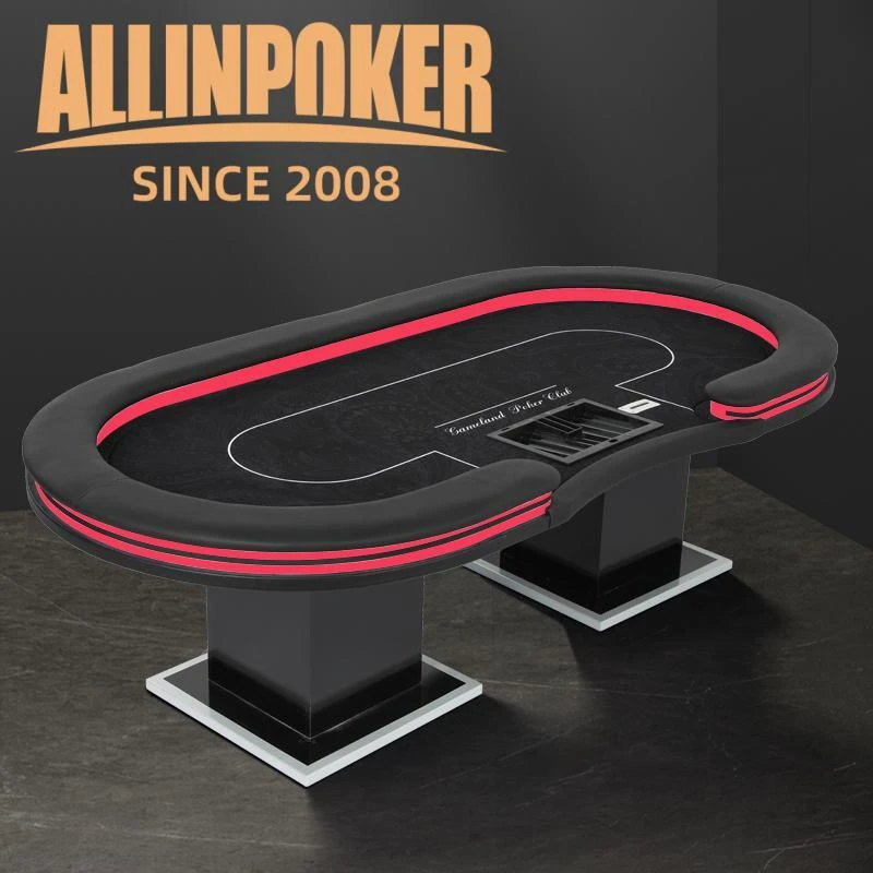 棋牌室筹码扑克牌折叠台面桌布可定制德州桌子专业德州扑克桌赛事