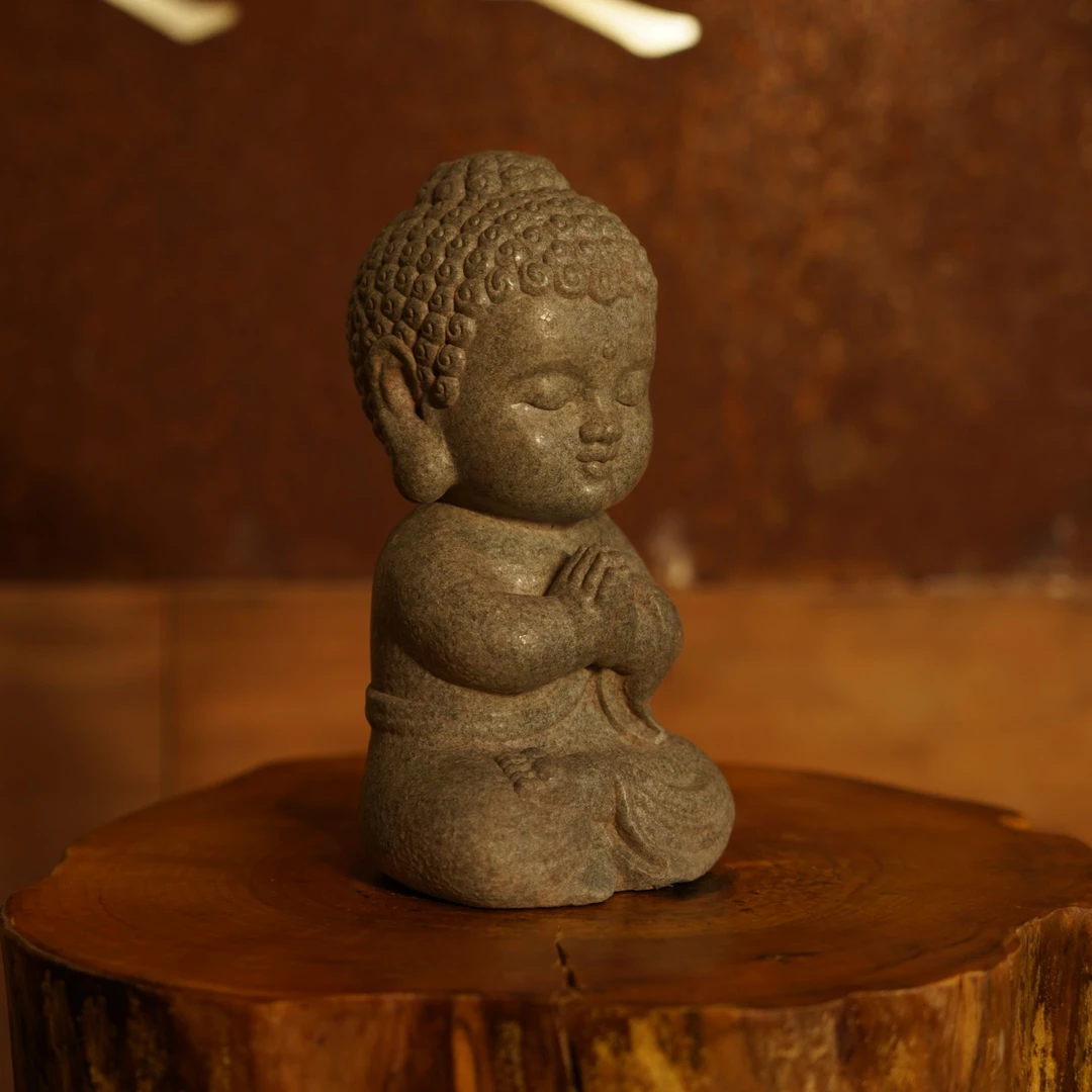 宝宝佛复古陈设禅意庭院摆件茶席中堂会所茶室