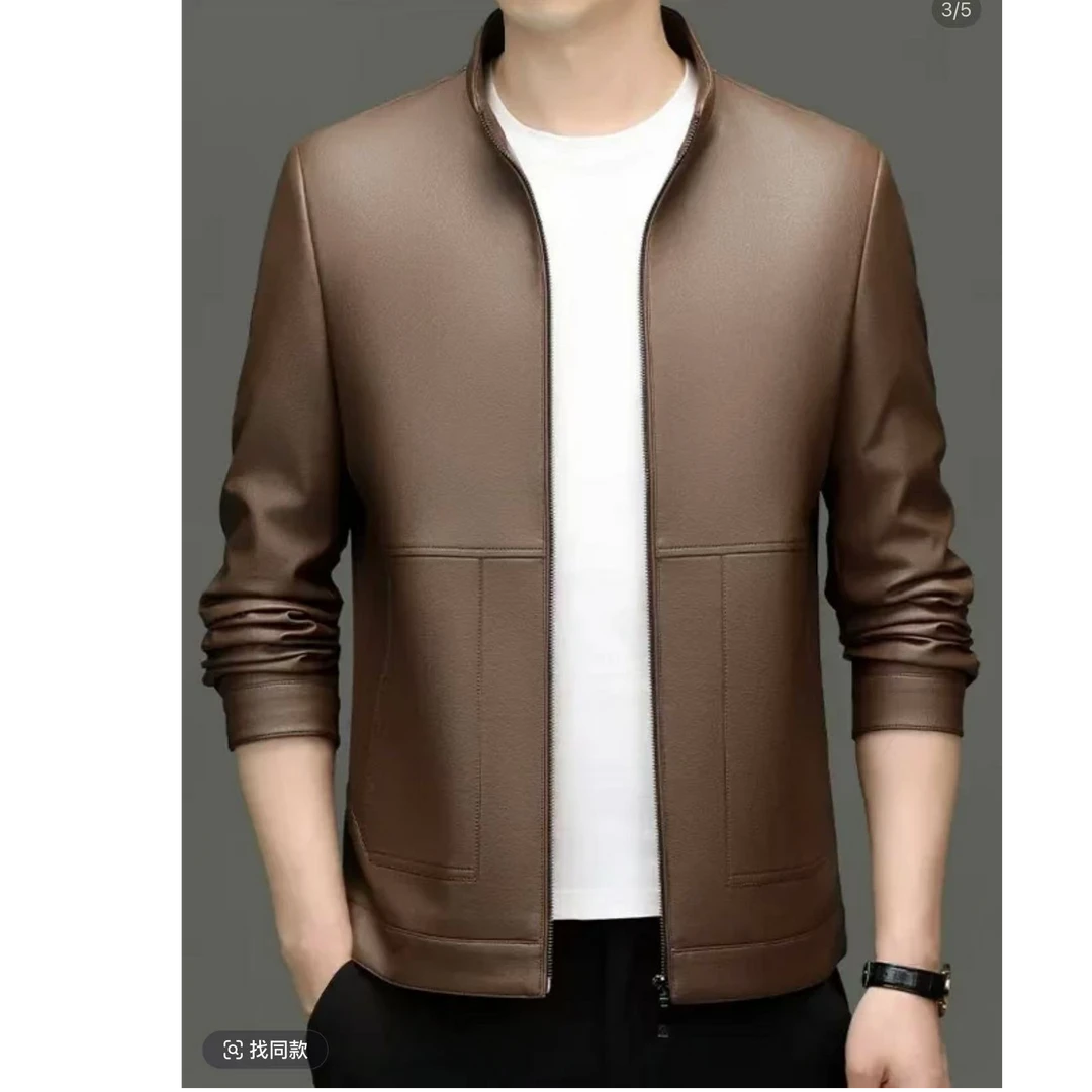 【海宁精品】男士秋季新款轻奢立领商务百搭休闲夹克外套